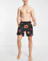 Billabong Sundays Floral swim board shorts in black