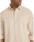 Big & Tall Stripe Relaxed Fit Linen Shirt