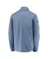 Men's Heathered Blue Vancouver Canucks Authentic Pro Travel and Training Quarter-Zip Jacket