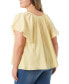 Trendy Plus Size Serenity Cotton Flutter-Sleeve V-Neck Top