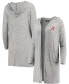 Women's Heathered Gray Alabama Crimson Tide Cuddle Soft Duster Cardigan