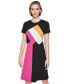 Women's Colorblocked A-Line Dress