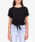 All Day Tie-Hem Cuffed T-Shirt