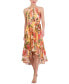 Women's Floral-Print Halter Midi Dress