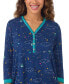 Women's 2-Pc. Printed 3/4-Sleeve Pajamas Set