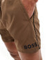 BOSS Swimwear Starfish swim shorts in brown