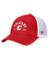 Men's Red/White Calgary Flames Free Kick Trucker Adjustable Hat