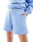 The Couture Club co-ord embossed shorts in light blue