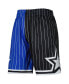 Men's Blue, Black Orlando Magic Hardwood Classics 1994 Split Swingman Shorts