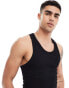 ASOS 4505 Icon seamless rib training racer vest in black