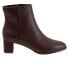 Trotters Kim T1958-200 Womens Brown Narrow Leather Ankle & Booties Boots 10.5