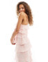 Sister Jane tiered ruffle midaxi dress in pink