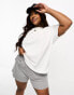 ASOS 4505 Curve Icon oversized t-shirt with quick dry in white