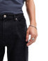 Bershka slim jeans in black