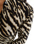 Levi's blouse in zebra print