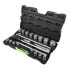 JBM Tool case with 3/4´´ 12 edges zinc plated 21 pieces