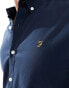 Farah Brewer long sleeve shirt in navy