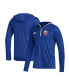 Men's Royal New York Islanders Team Long Sleeve Quarter-Zip Hoodie T-Shirt