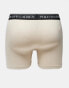 Polo Ralph Lauren 3 pack trunks with logo waistband in khaki stone black