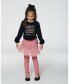 Big Girls Leggings With Tulle Skirt Pink