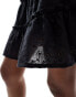 Threadbare broderie tiered mini skirt in black