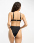 Free Society Petite cross over cut out swimsuit in black