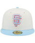 Men's White and Light Blue San Francisco Giants Spring Color Two-Tone 59FIFTY Fitted Hat