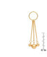 Ladies 18K Micron Gold Plated Stainless Steel Circle Drop Earrings