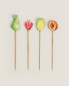 Pack of wooden skewers with fruits (pack of 24)