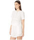 Топ Jonathan Simkhai White Embroidered Tee