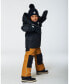 Big Boys Two Piece Snowsuit Black And Spice