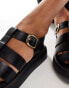 Truffle Collection caged sandals in black