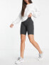 Brave Soul Tall sindy legging shorts in dark grey