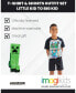 Boys Creeper T-Shirt and French Terry Shorts Outfit Set to