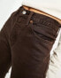 Levi's 501 straight leg jean in dark brown