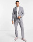 New Look exclusive skinny suit trouser in mid grey