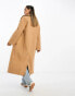 River Island oversized slouch trench coat in beige