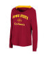 Women's Cardinal Iowa State Cyclones Catalina Hoodie Long Sleeve T-shirt