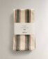 Napkins with coloured stripes (pack of 2)