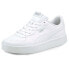 Puma 38014702 Womens Skye Clean Lace Up Sneakers Shoes Casual - White - Size