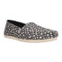 TOMS Alpargata Leopard Slip On Womens Black Flats Casual 10018771T