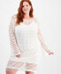 Trendy Plus Size Scoop-Neck Crochet Dress