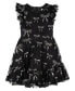 Big Girls Velvet Sequin Bow Party Dress