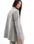 Miss Selfridge oversized blazer in grey