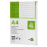 LIDERPAPEL Horizontal notepad A4 80 sheets 60g/m2