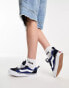 Vans Knu Skool chunky sneakers in navy and white - NAVY