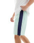 ASOS DESIGN nylon short in mint and navy side panels