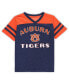 Girls Toddler Navy, Orange Auburn Tigers Piecrust Promise Striped V-Neck T-shirt