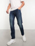 Levi's 502 tapered fit jeans in dark navy wash