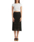 Juniors' Pull-On Open Stitch Midi Skirt